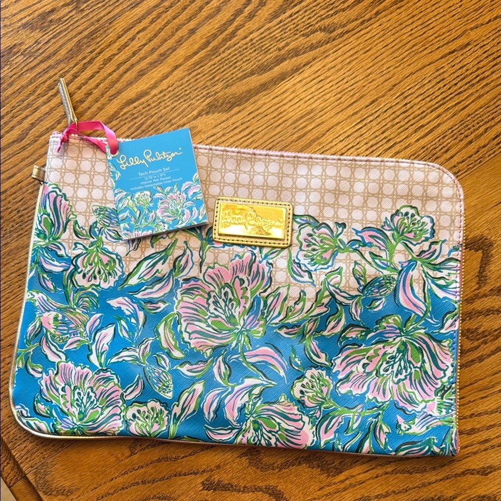 Lilly Pulitzer Floral Tablet Case - Blue and Pink